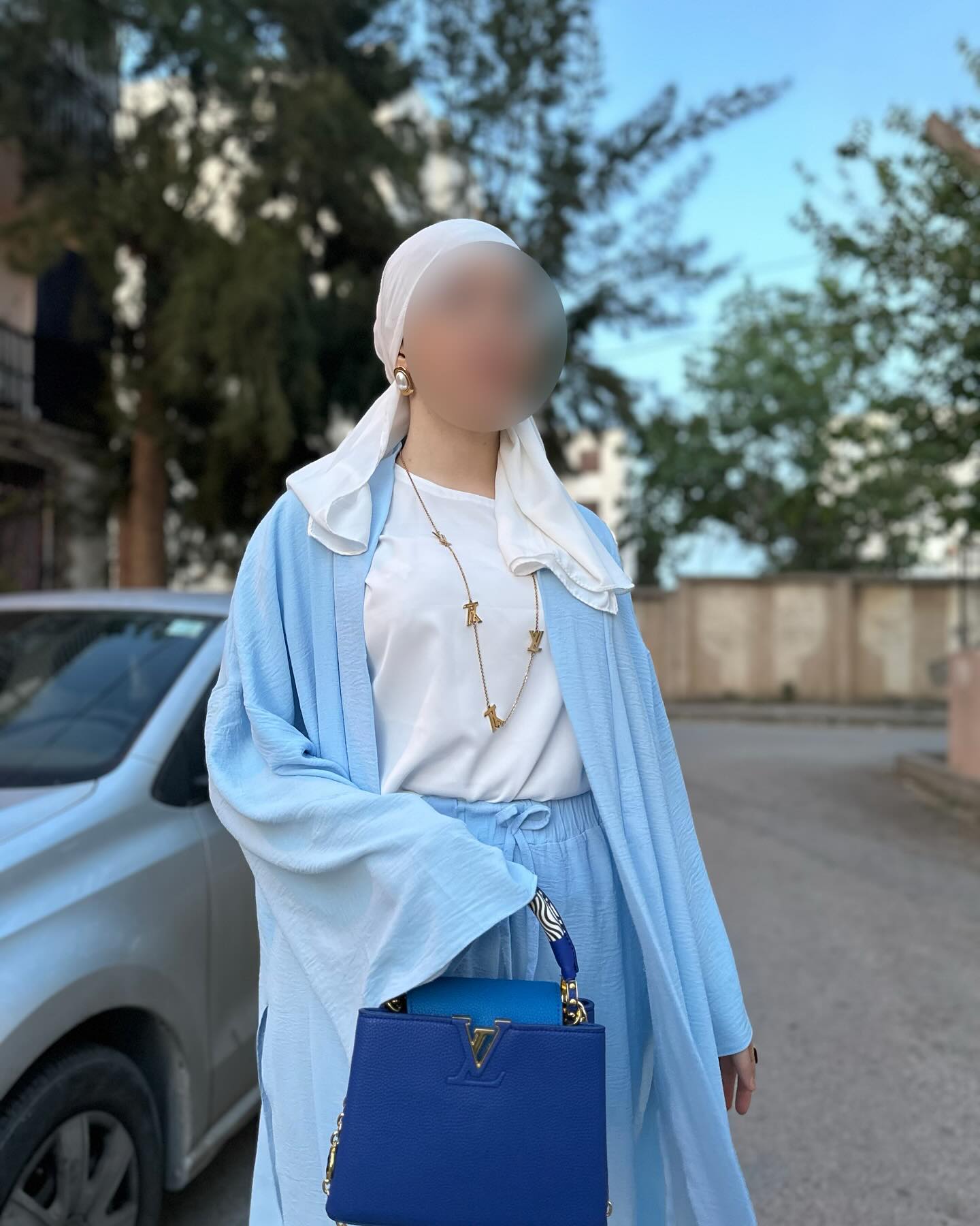 🌿 Ensemble 3 pièces fluide – Tissu gaufré